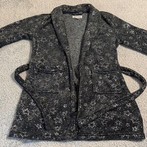 Danskin Girls Gray Starry Robe